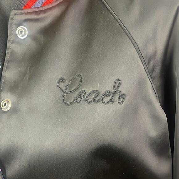 Coach Reversible Ranch Floral Varsity Multicolor Jacket Women's M - Picture 4 of 16